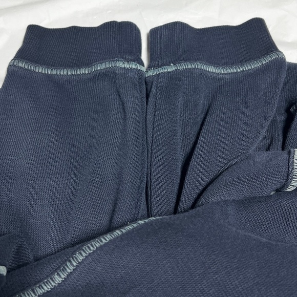 Tommy Bahama Relax Mens Dark Blue Quarter Zip Pullover Sweater Size M 100%cotton - Picture 5 of 11